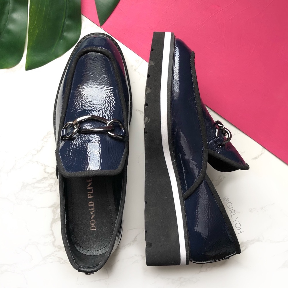 Donald Pliner Tabitha Chain Wedge Platform Loafers